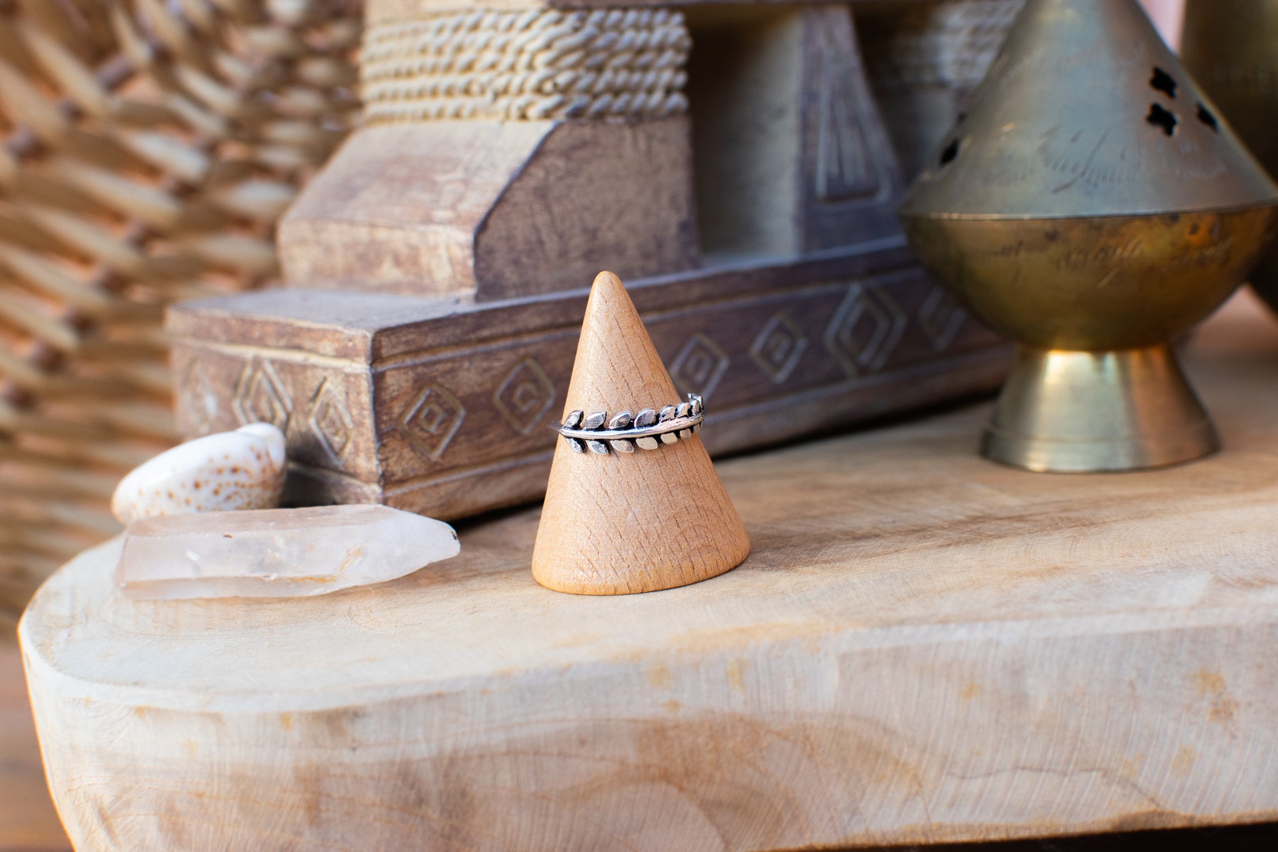 Bague feuillage