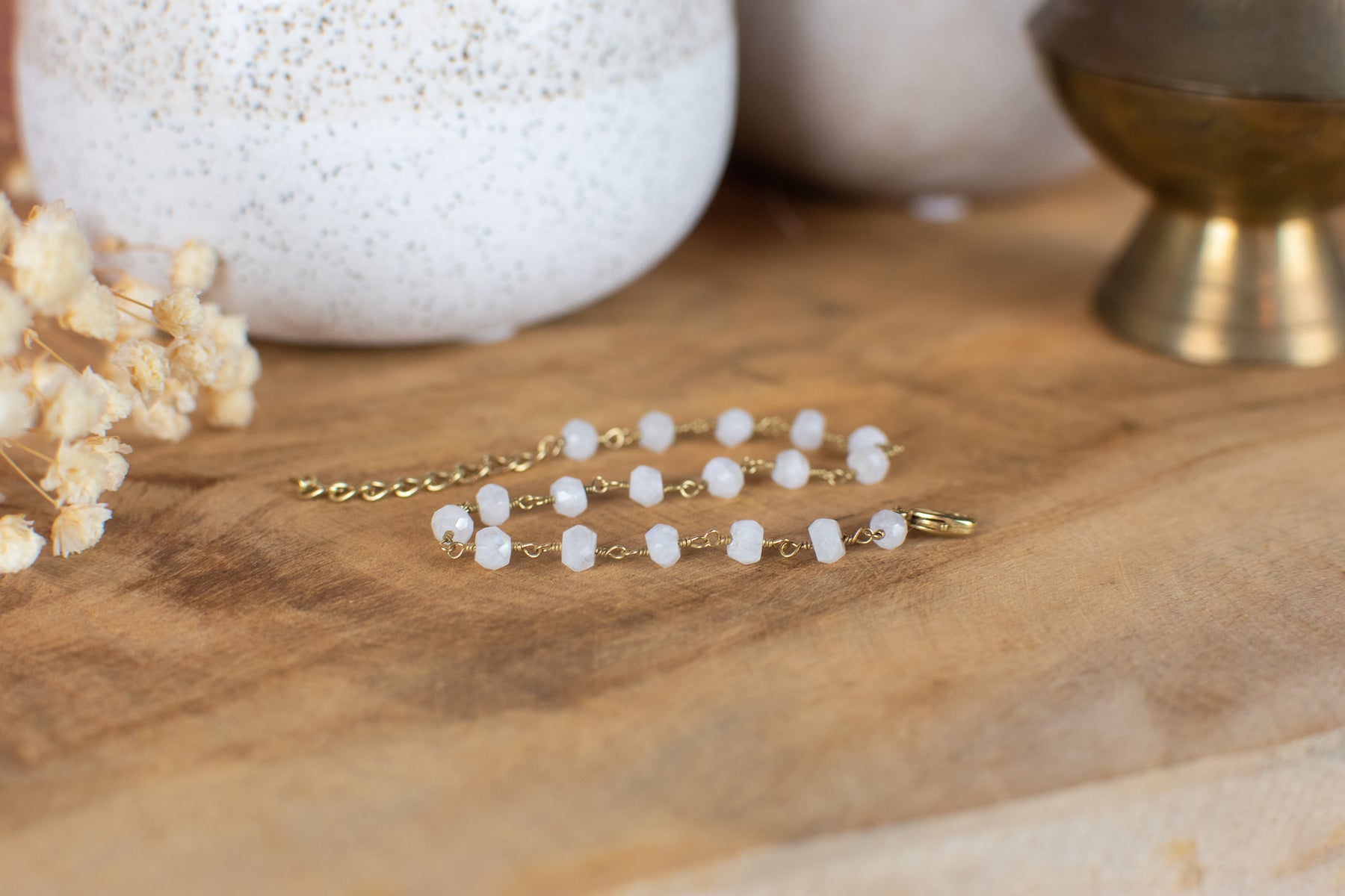 Flexibles Mondsteinarmband