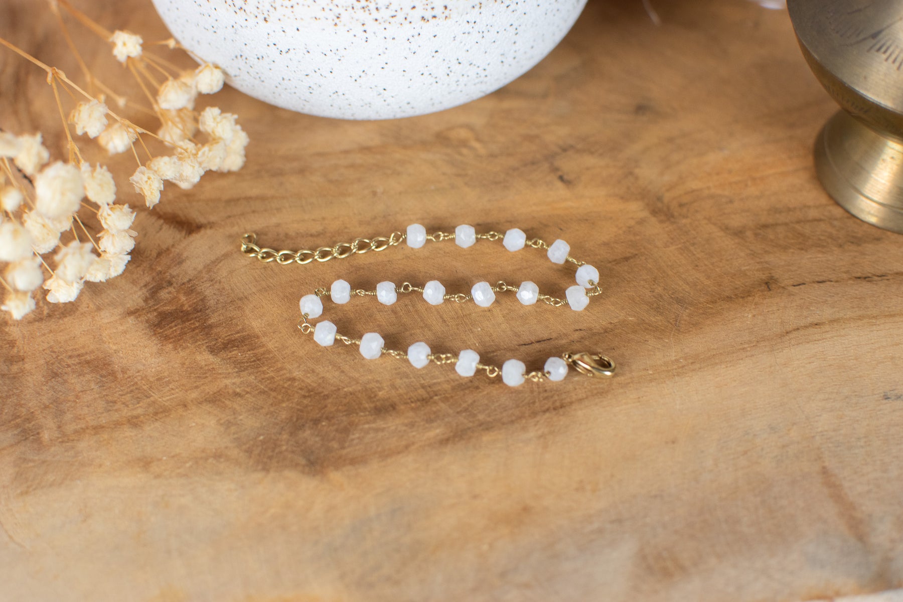 Flexibles Mondsteinarmband