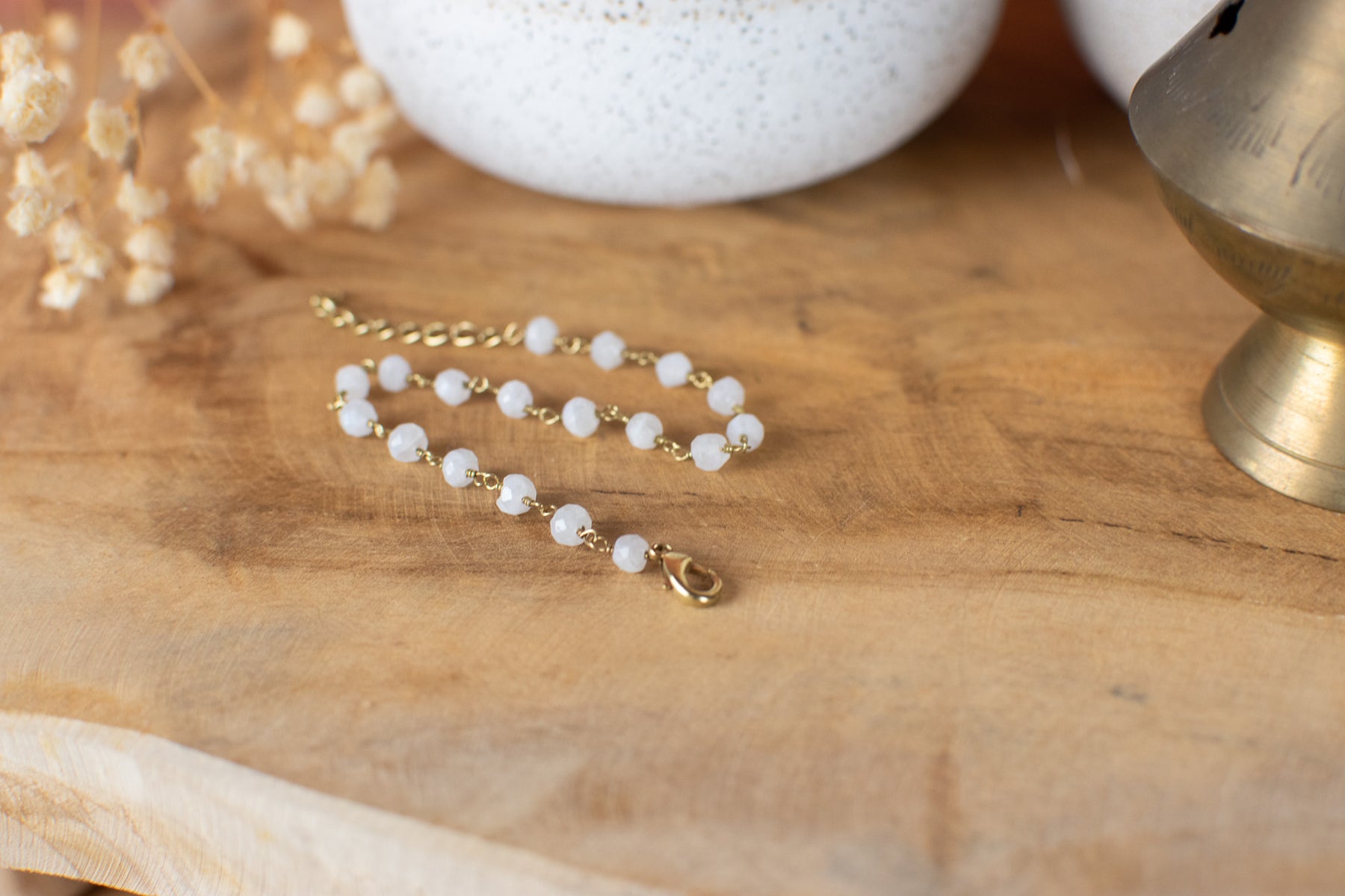 Flexibles Mondsteinarmband