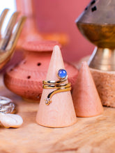 Bague spirale labradorite