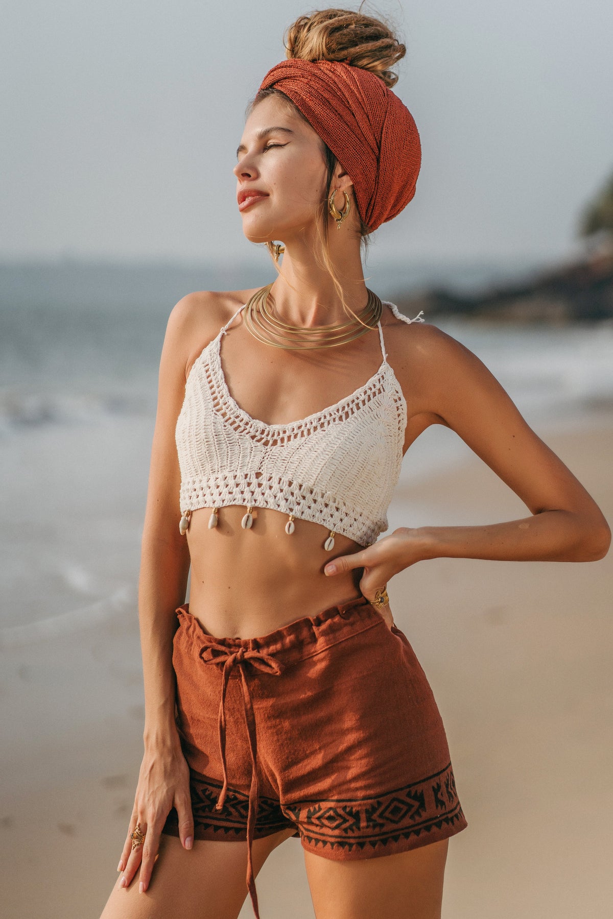 Crop top crochet macraspirit