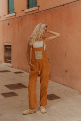 Salopette velour cotelé