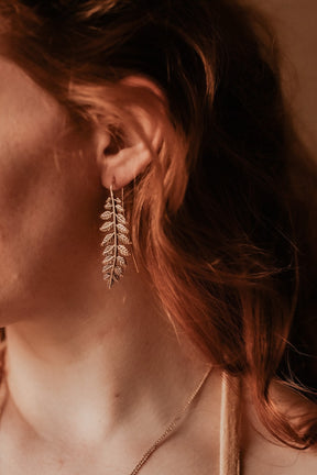 Boucles d'oreilles feuilles