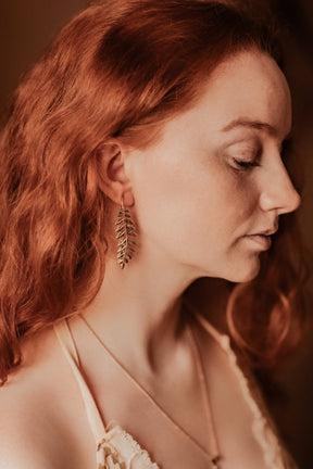 Boucles d'oreilles feuilles