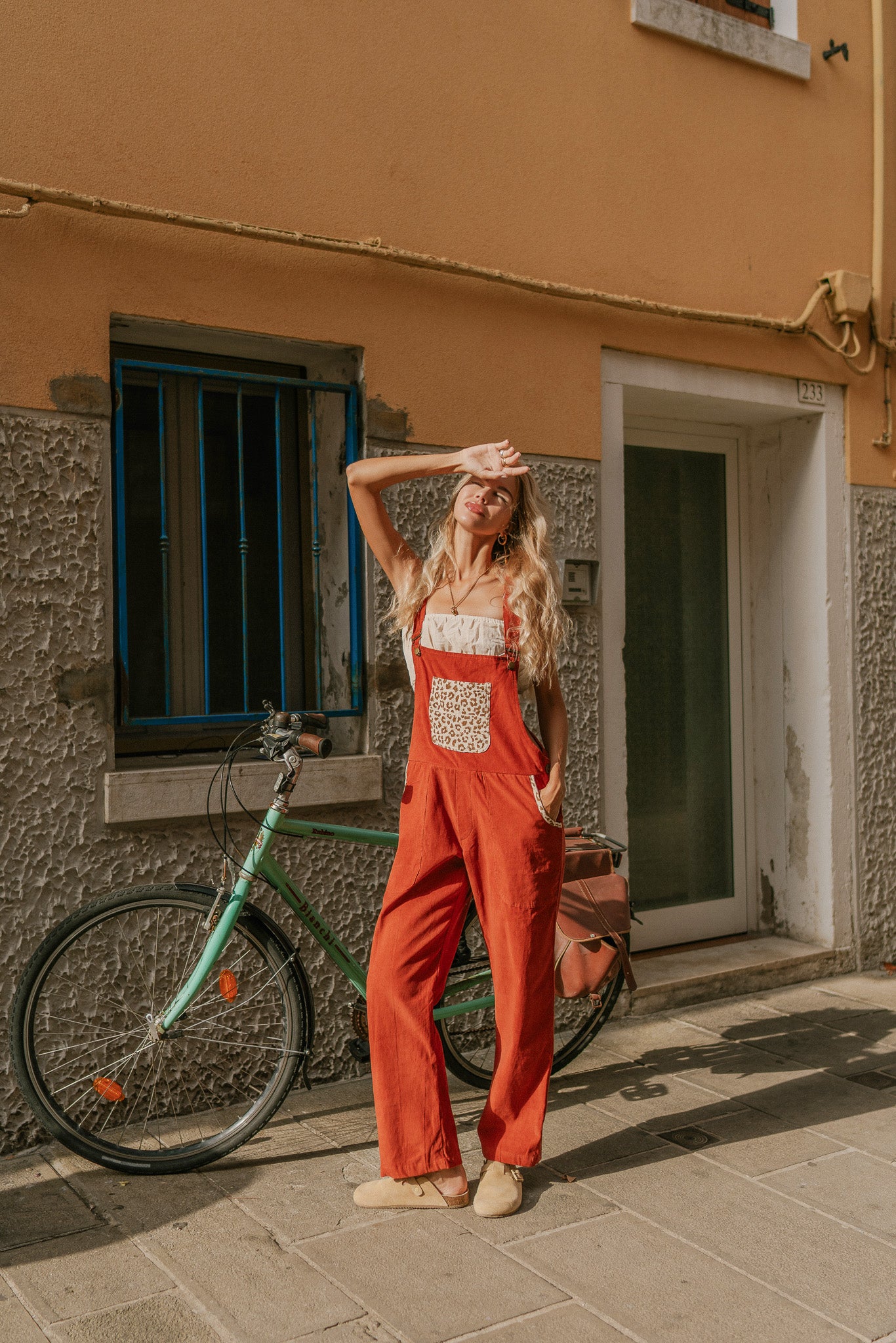 Salopette velour cotelé