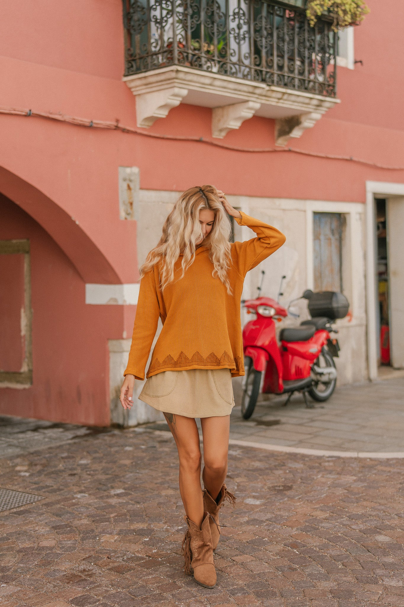 sweat en coton tricoté