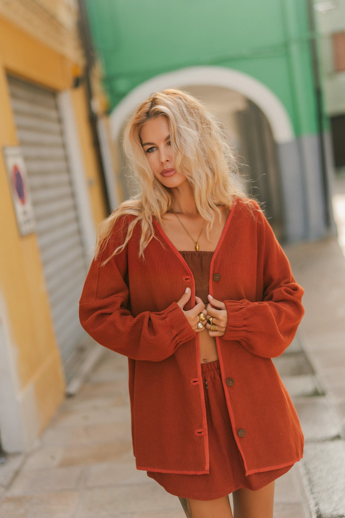 Veste oversized tricotée