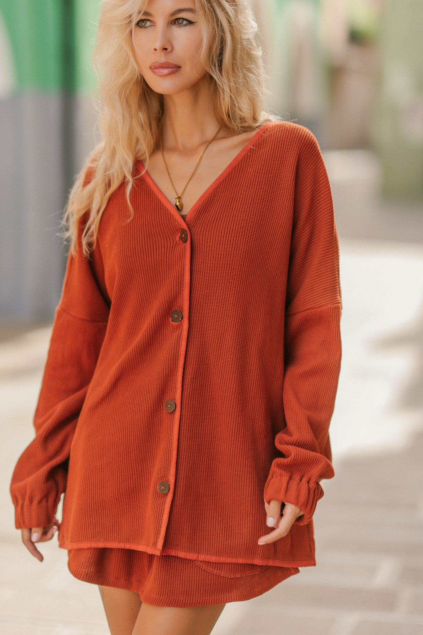 Veste oversized tricotée