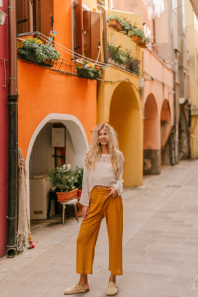 Pantalon en crochet