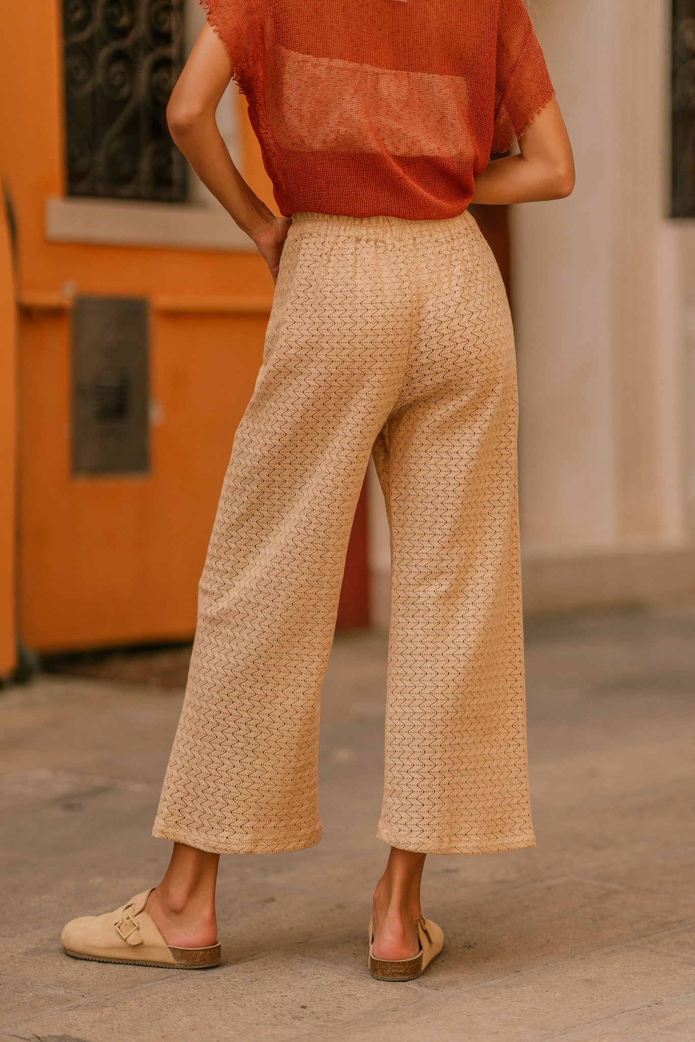 Pantalon en crochet