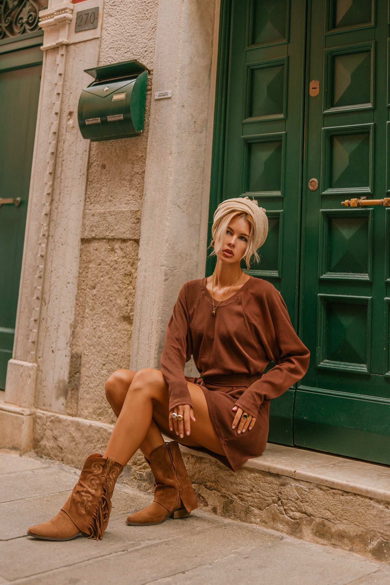 Robe en maille