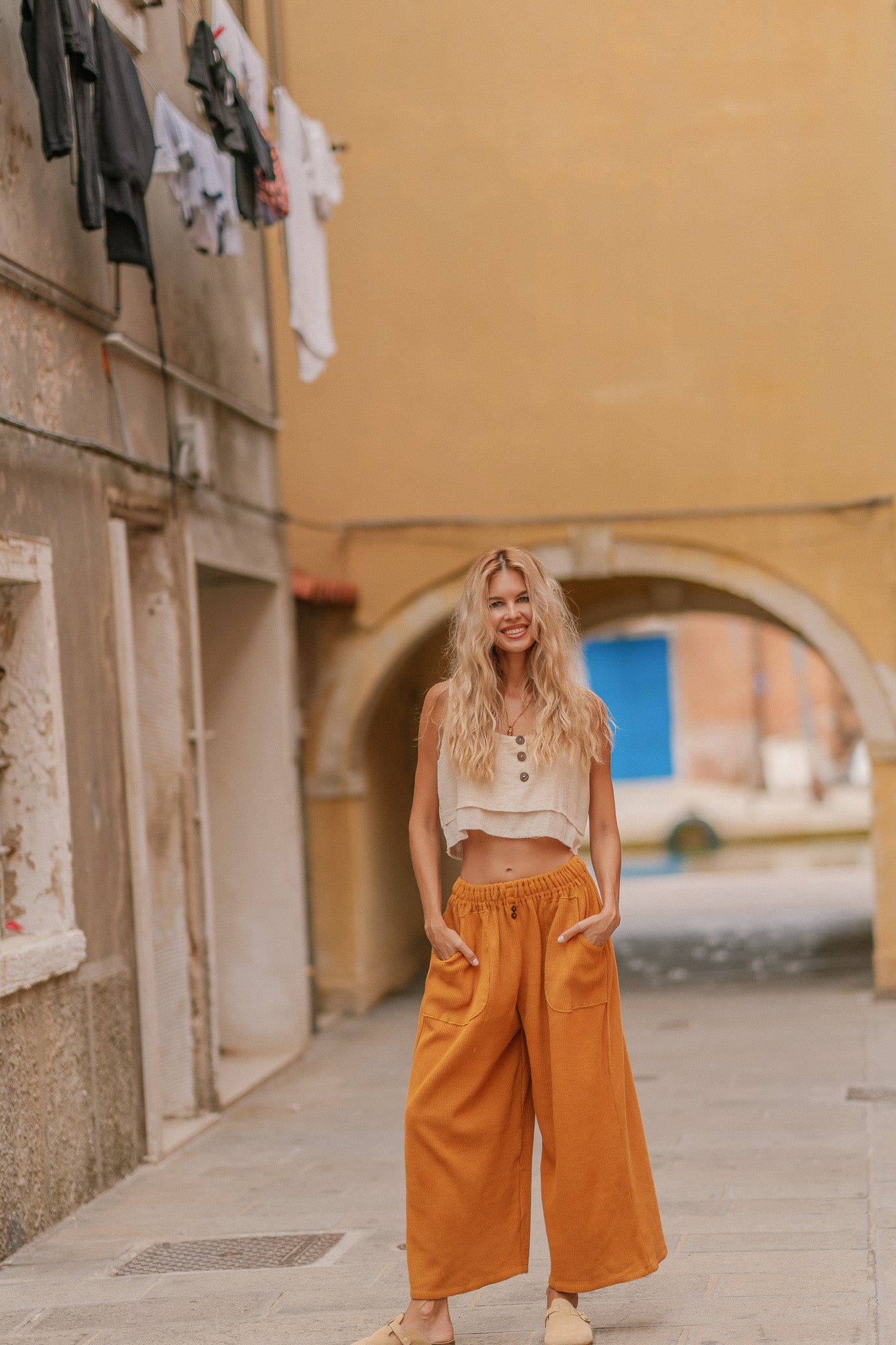 Pantalon tricoté
