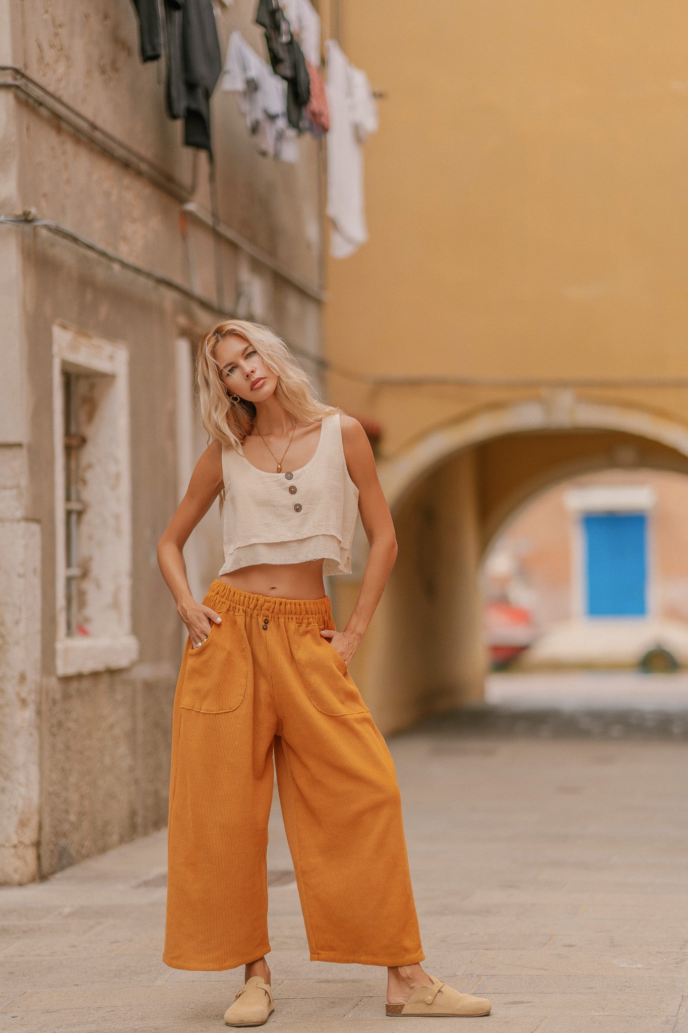 Pantalon tricoté