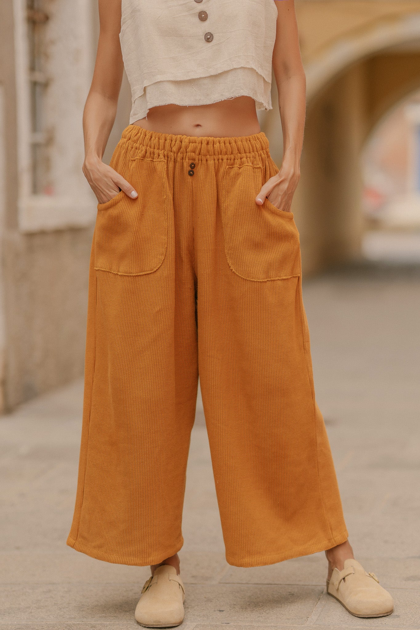 Pantalon tricoté