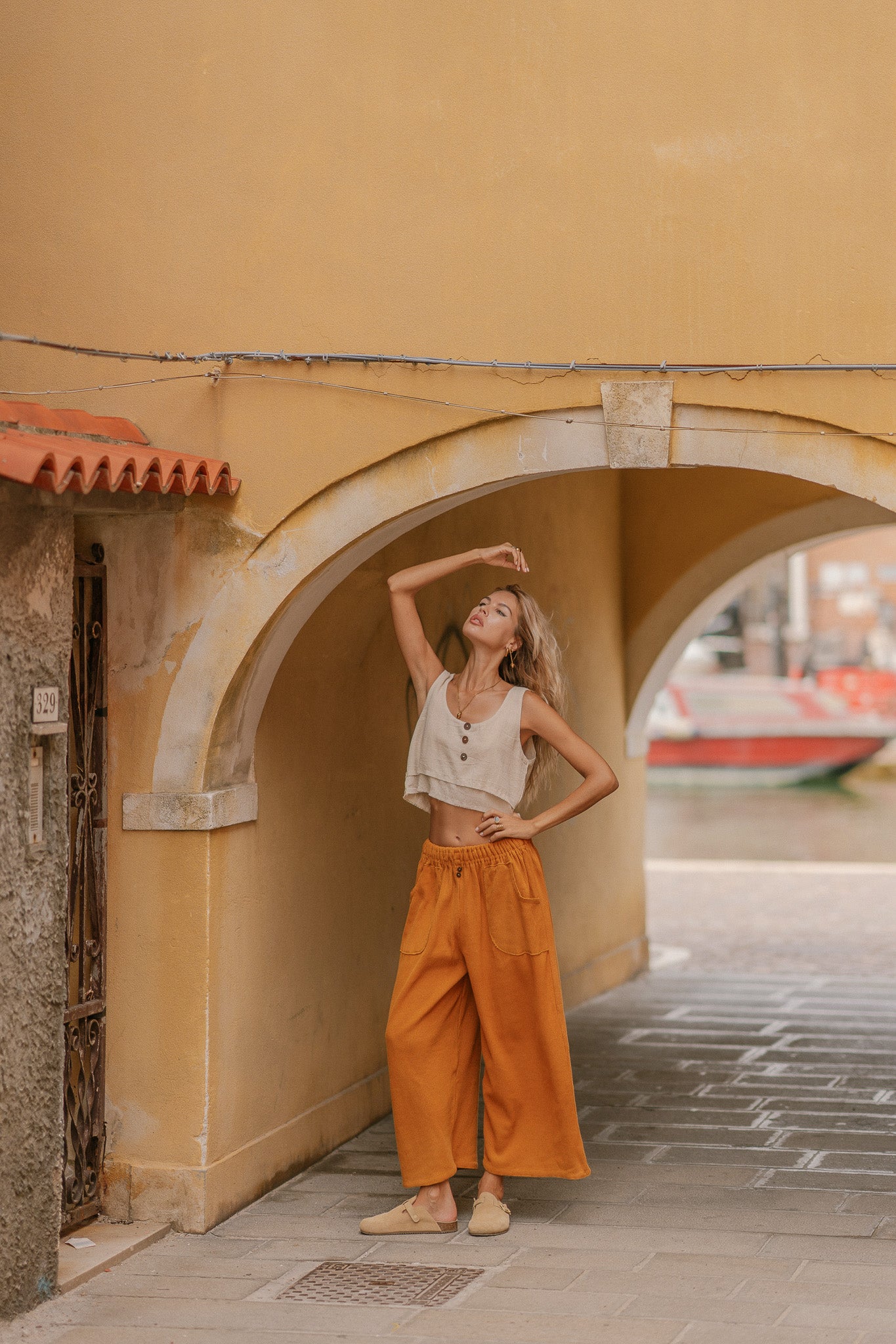 Pantalon tricoté