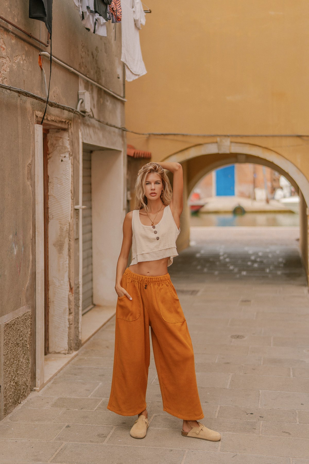 Pantalon tricoté