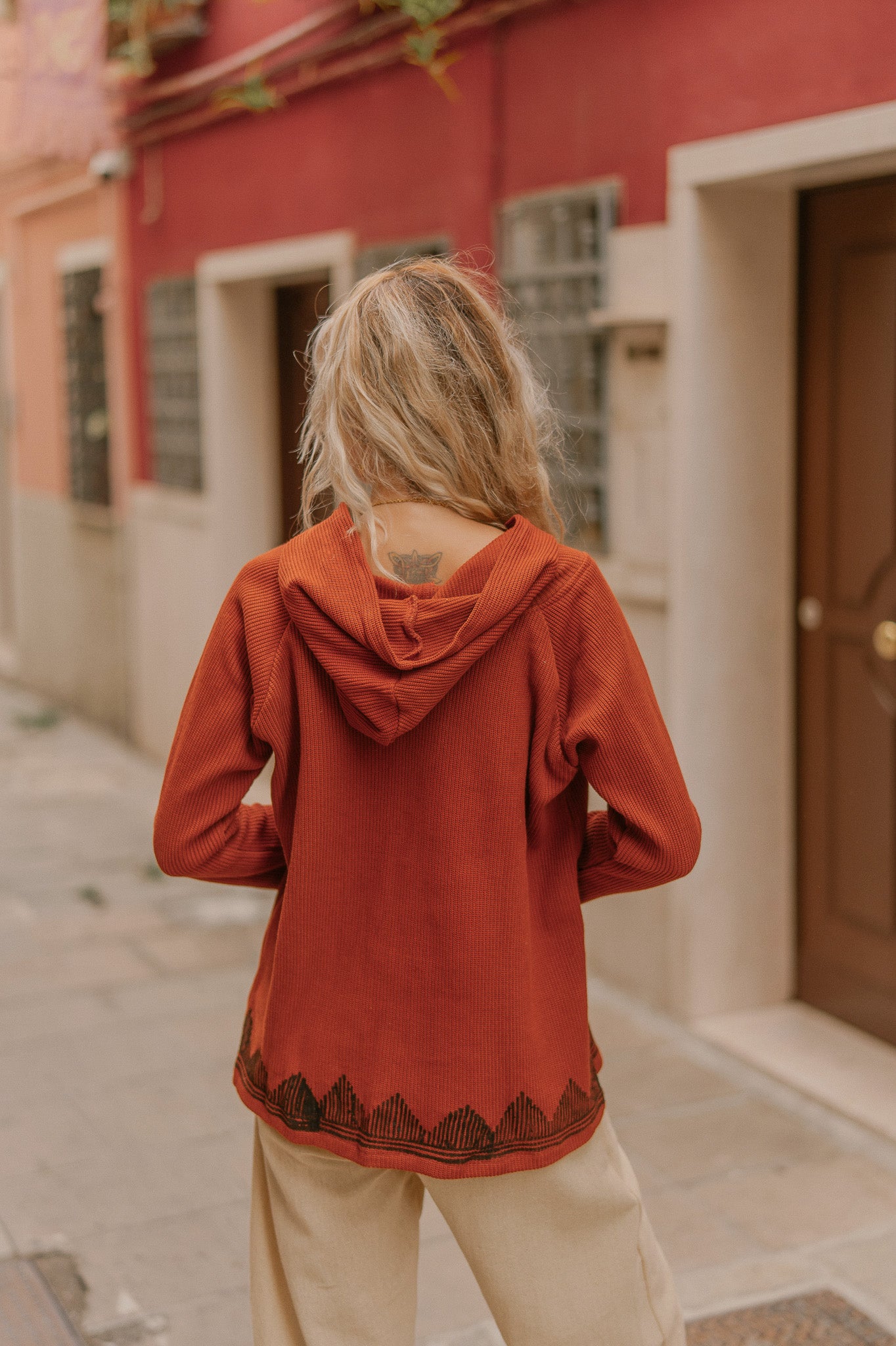 sweat en coton tricoté
