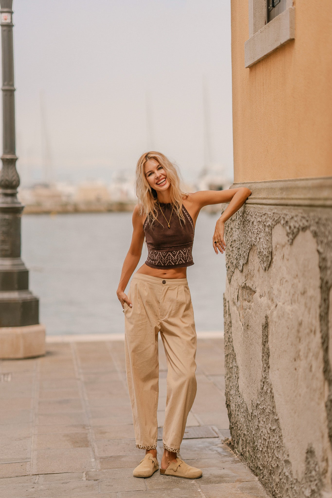 Pantalon en velour cotelé