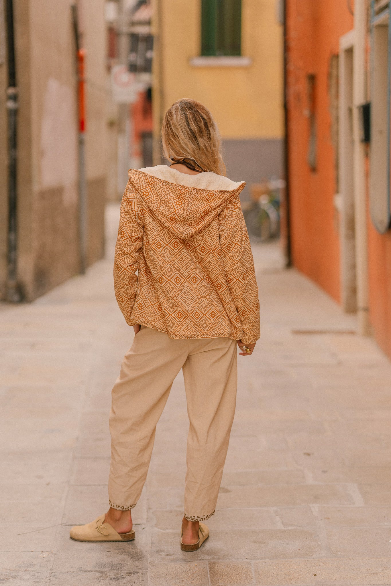 Manteau moumoute reversible