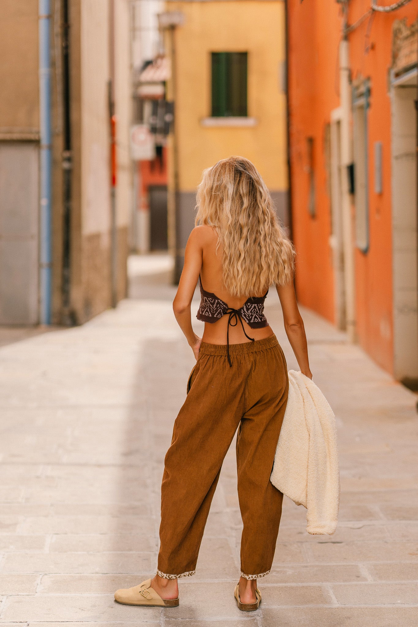 Pantalon en velour cotelé