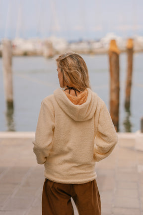 Manteau moumoute reversible