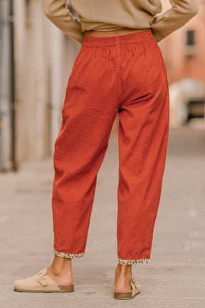 Pantalon en velour cotelé