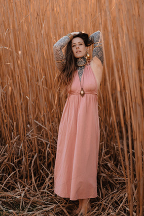 Robe longue tressée