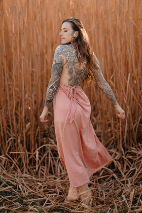 Robe longue tressée