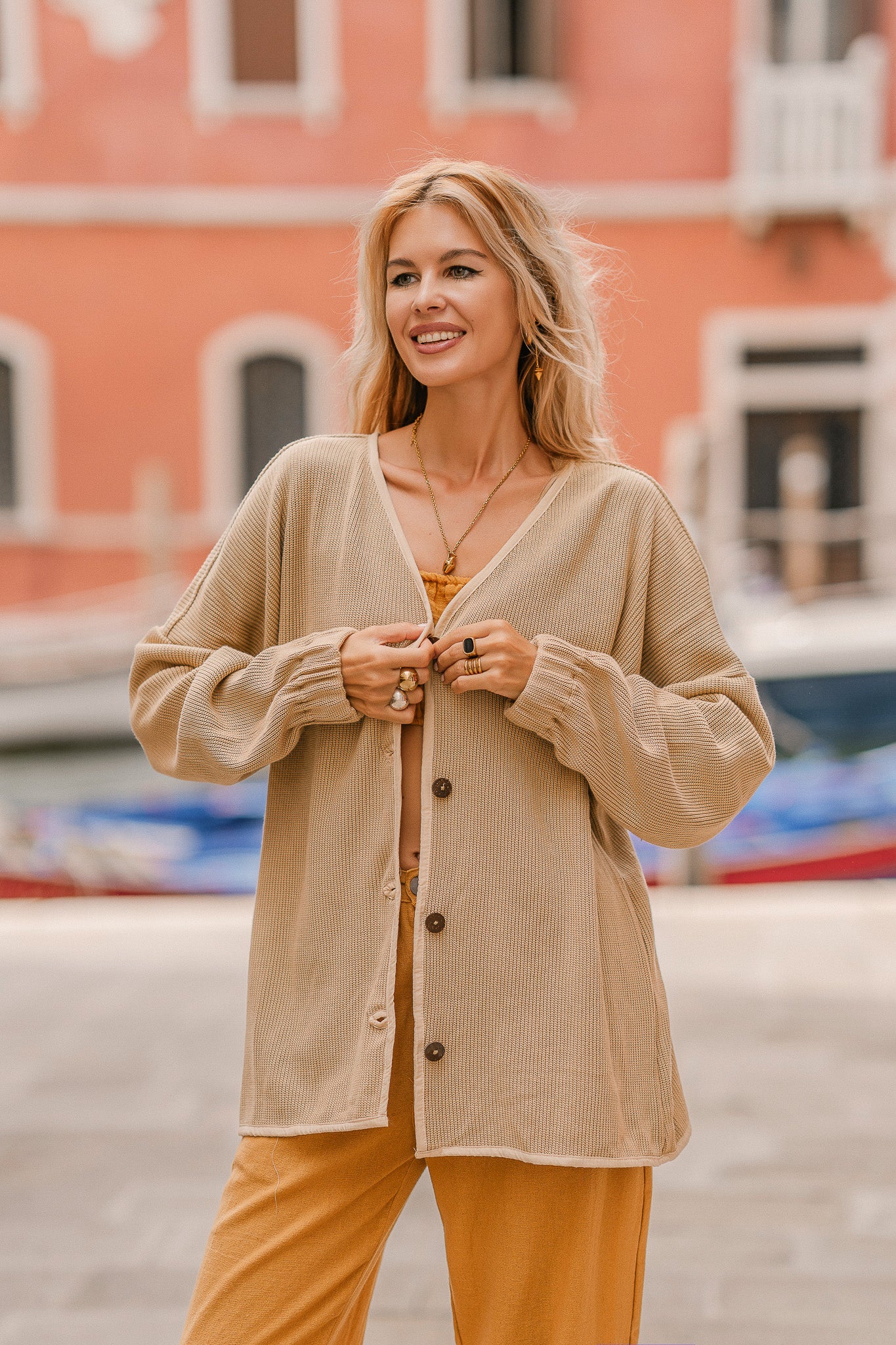 Veste oversized tricotée