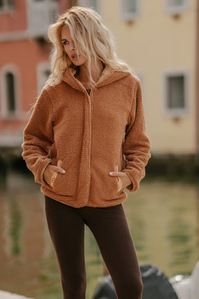 Manteau moumoute reversible