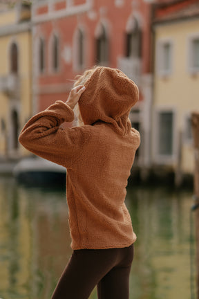 Manteau moumoute reversible