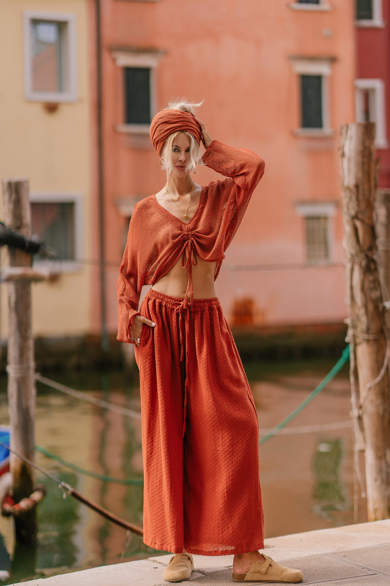 Pantalon ample boho