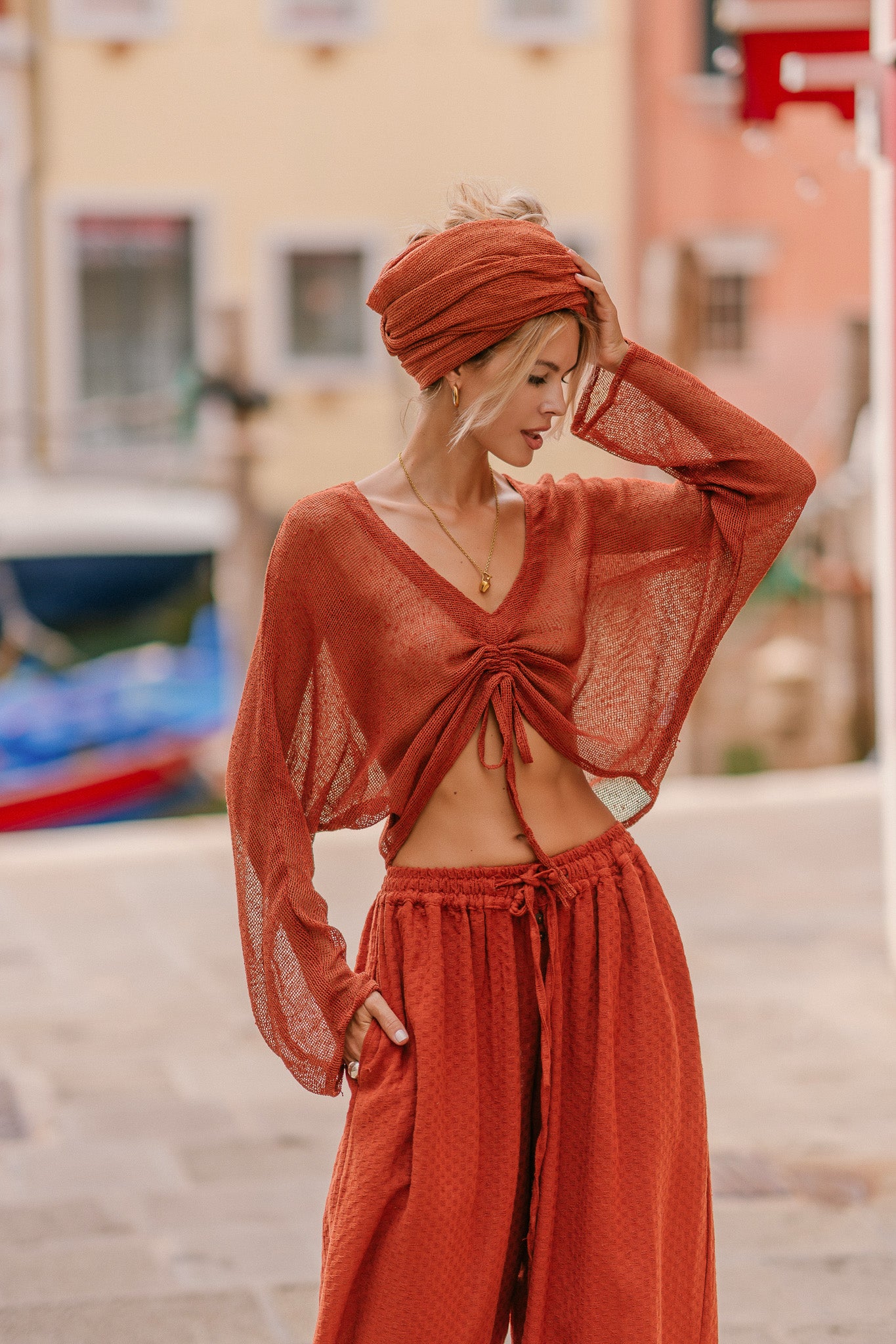 Pantalon ample boho
