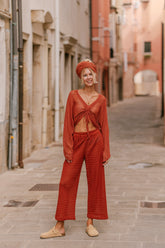 Pantalon en crochet