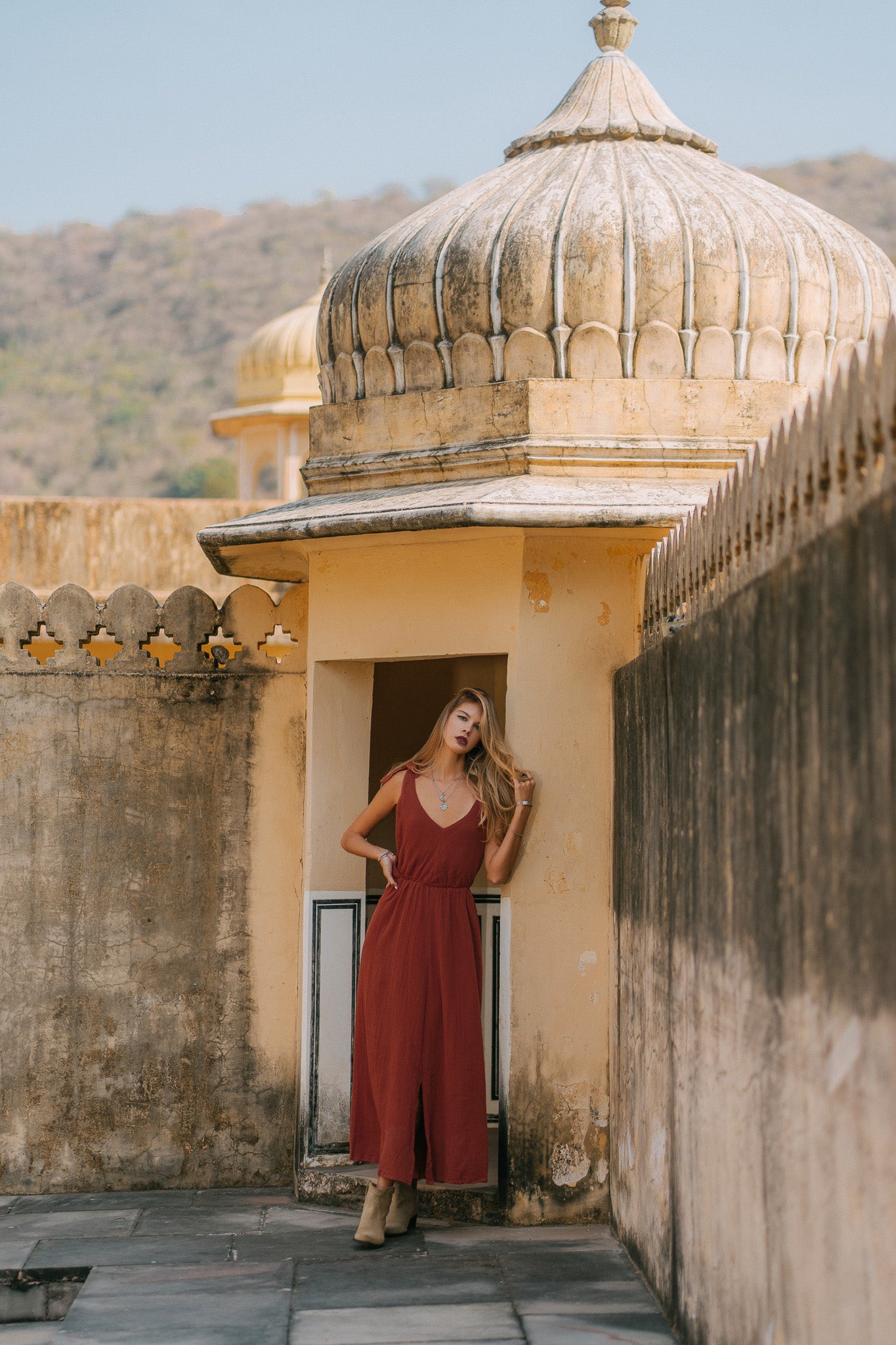 Robe gaze de coton boho