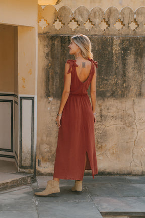Robe gaze de coton boho