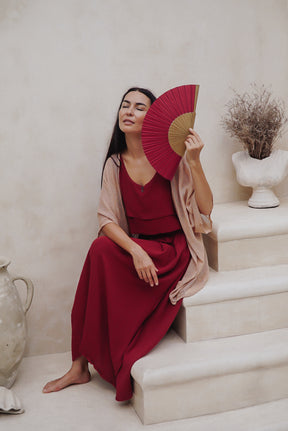 Jupe longue porte feuille