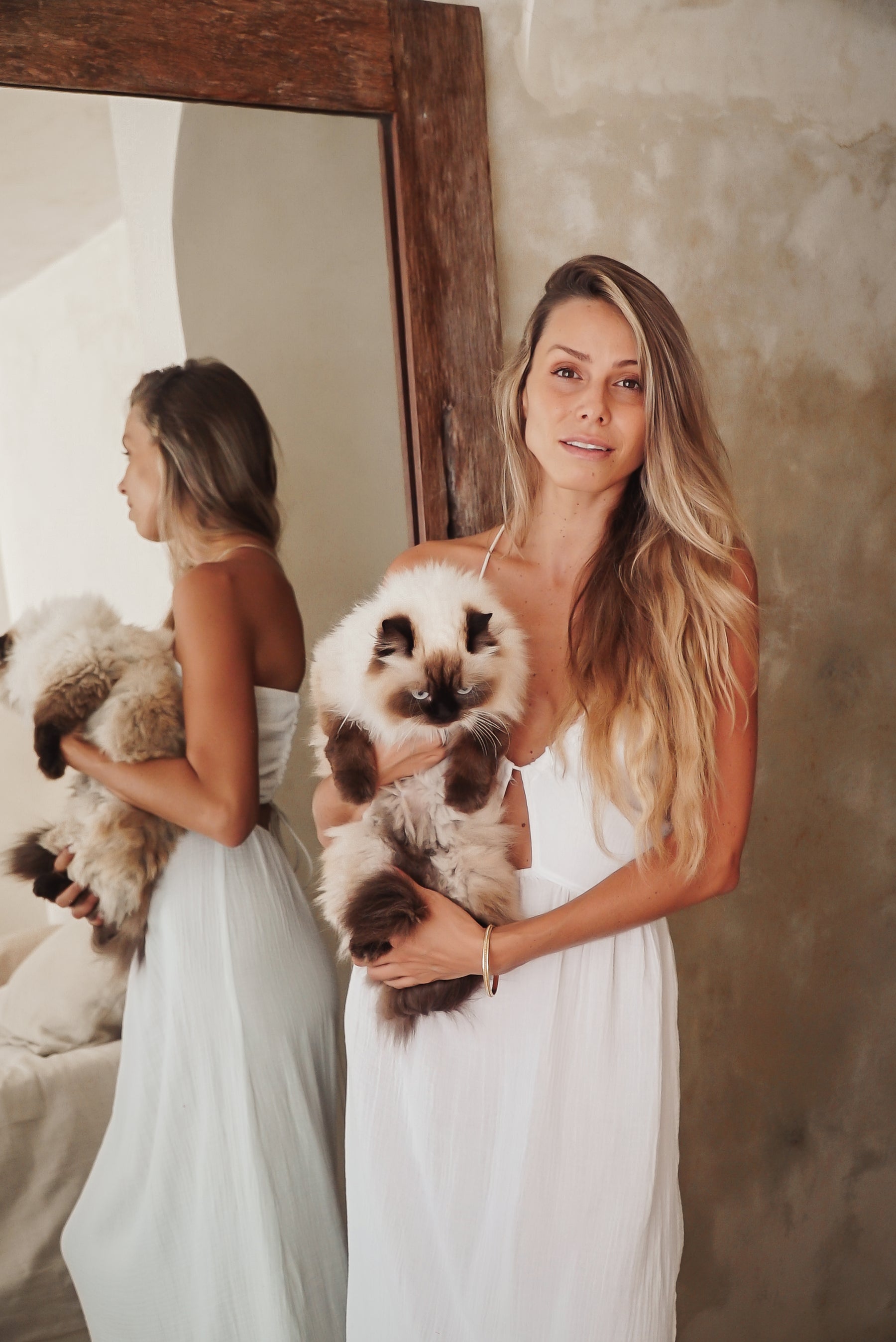 Robe longue coton bio