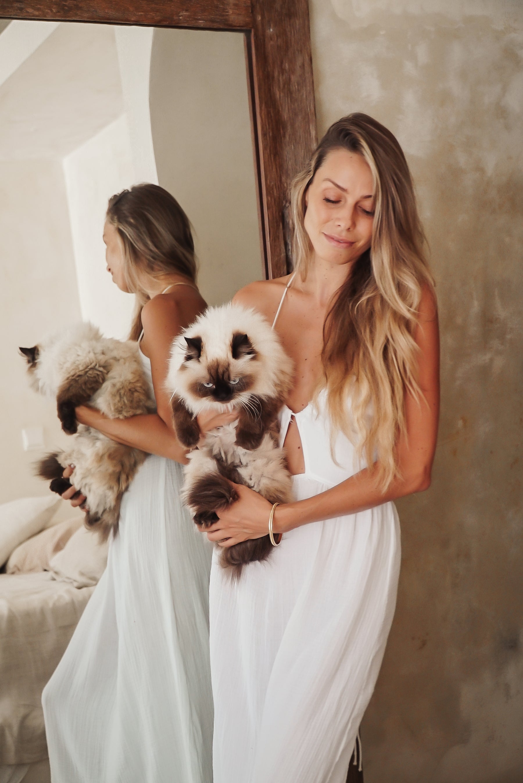 Robe longue coton bio