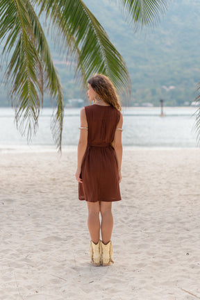 Robe chemise gaze de coton