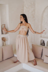 Jupe longue porte feuille