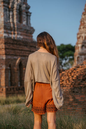 Short en gaze de coton