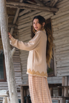Chemise gaze de coton bio