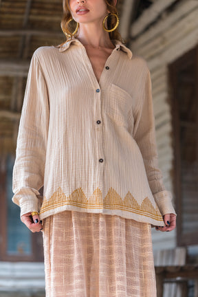 Chemise gaze de coton bio