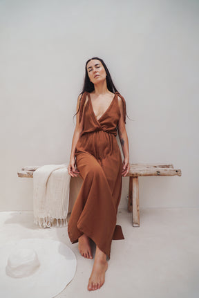 Boho-Kleid aus Baumwollgaze