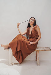 Boho-Kleid aus Baumwollgaze