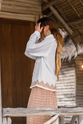 Chemise gaze de coton bio