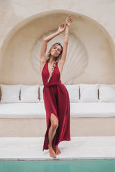 Robe longue gaze de coton bio