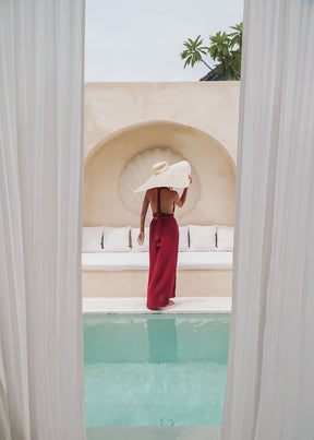 Robe longue gaze de coton bio